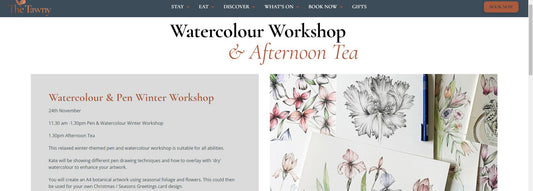 The Tawny Botanical Art Workshop & Afternoon Tea Event