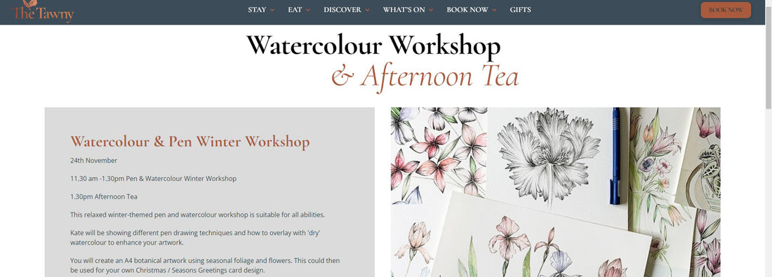 The Tawny Botanical Art Workshop & Afternoon Tea Event